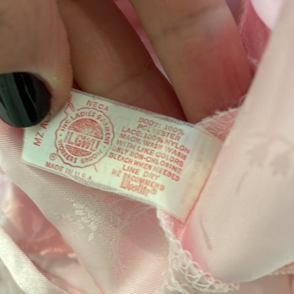 Lilly Of France Pink Satin Vintage Cami - Picture 7 of 10